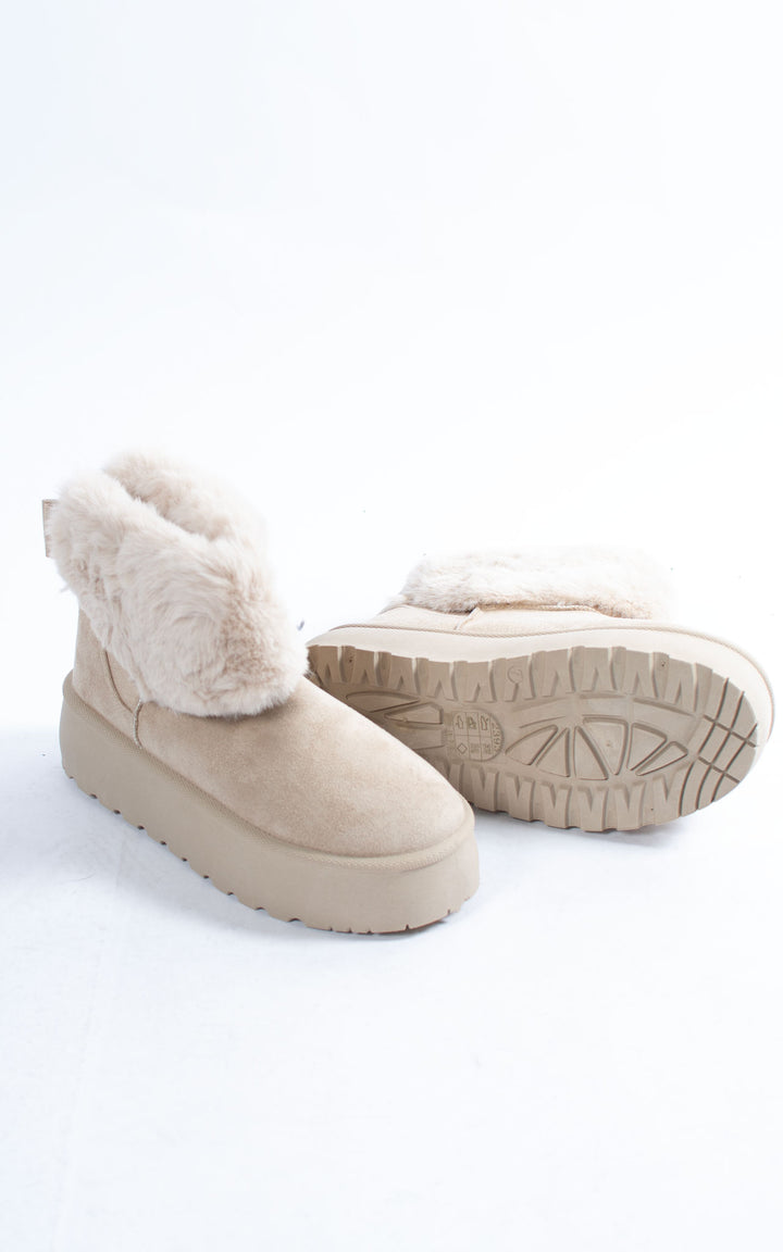 Fifi Fur Boots | Beige
