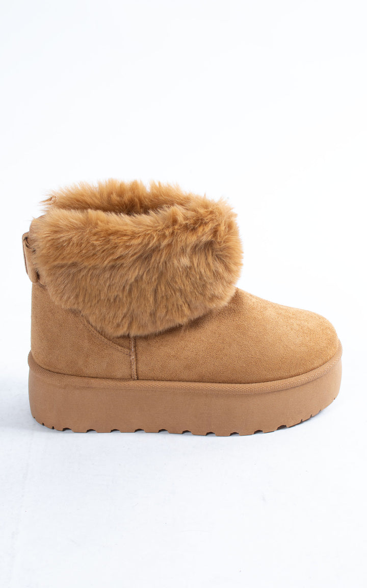 Fifi Fur Boots | Camel