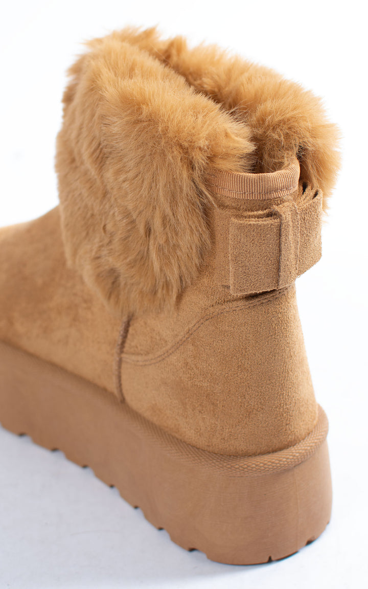 Fifi Fur Boots | Camel