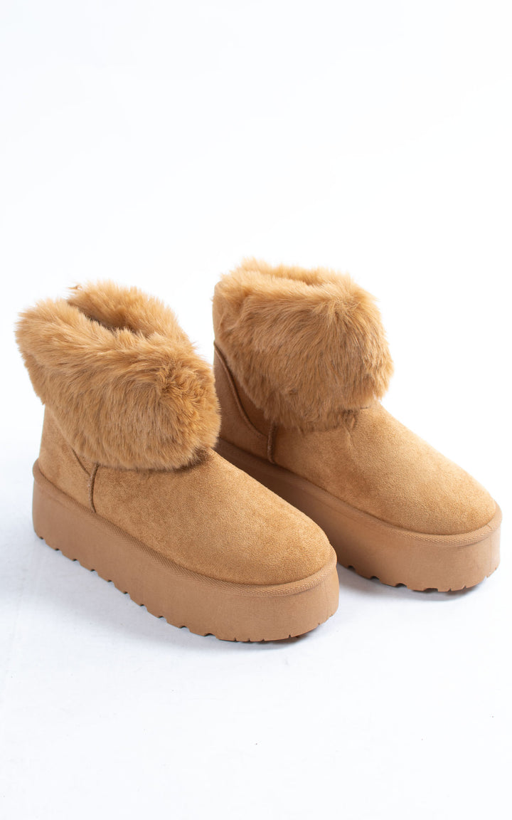 Fifi Fur Boots | Camel