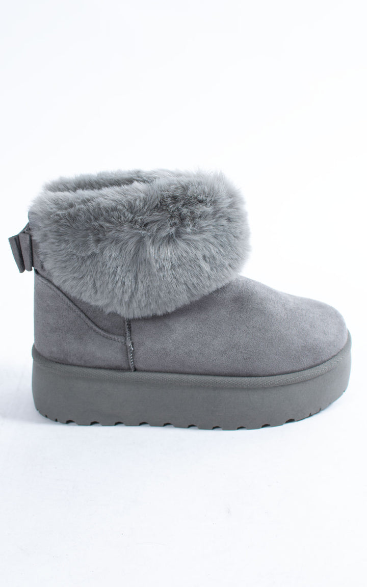 Fifi Fur Boots | Grey