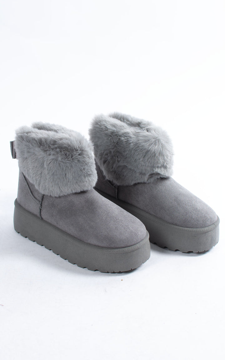 Fifi Fur Boots | Grey