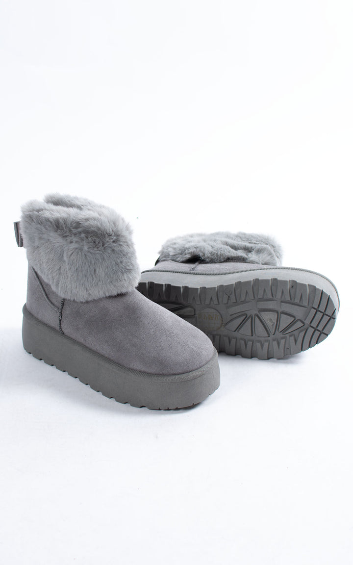 Fifi Fur Boots | Grey