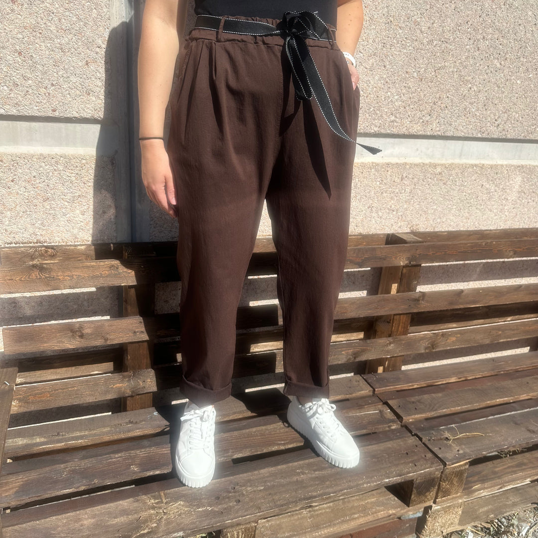 *PRE-ORDER* Mom Style Magic Trousers | Chocolate