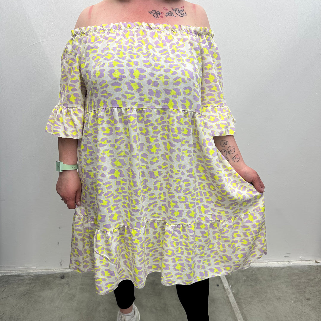 *PRE-ORDER* Hilary Leopard Tunic Dress | Lilac