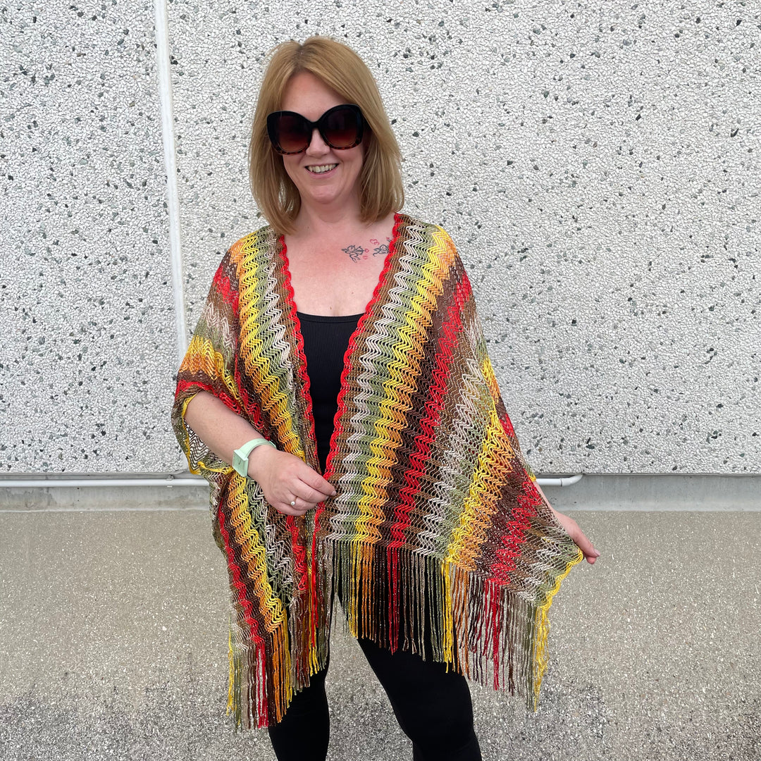 *PRE-ORDER* Crochet Cover Up | Red & Yellow