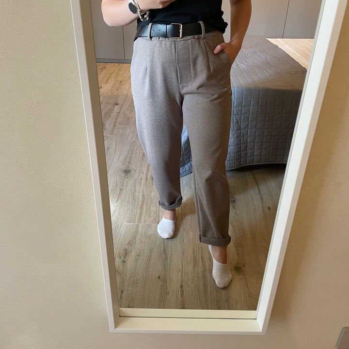 Ivy Herringbone Trousers | Mocha