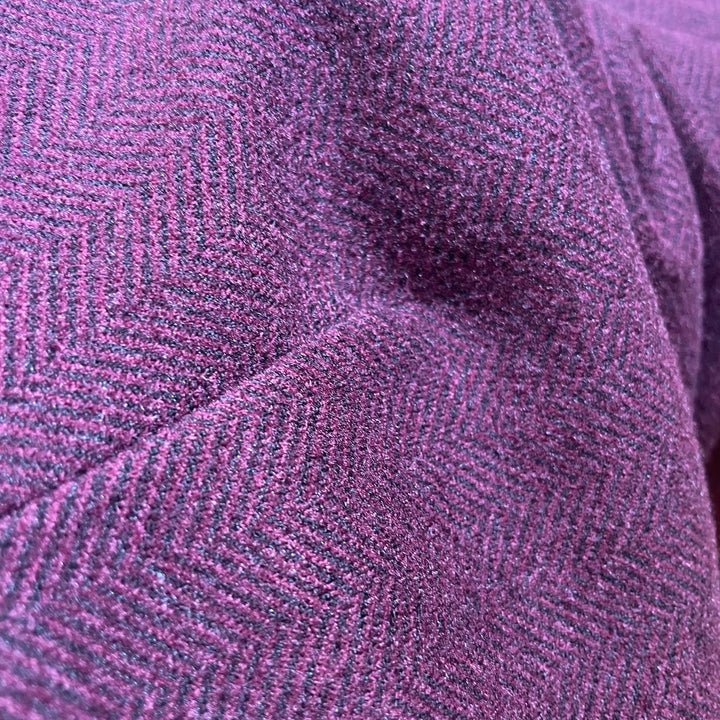 Ivy Herringbone Trousers | Burgundy