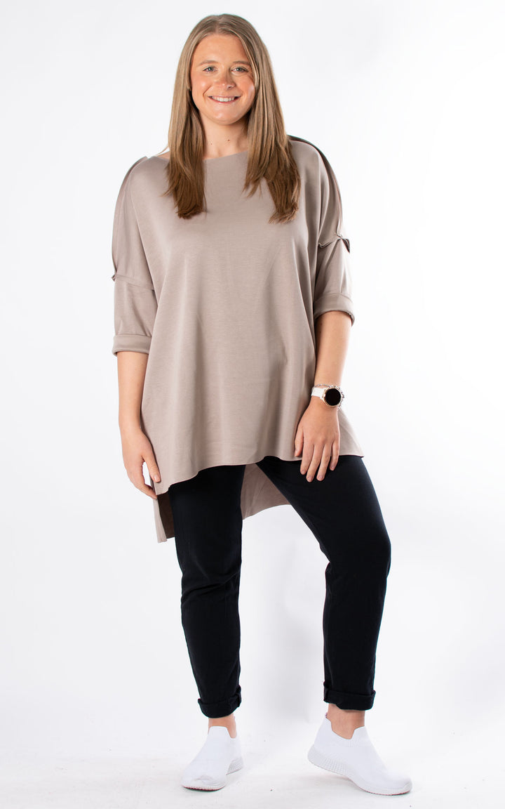 Karen Seam Top | Mocha