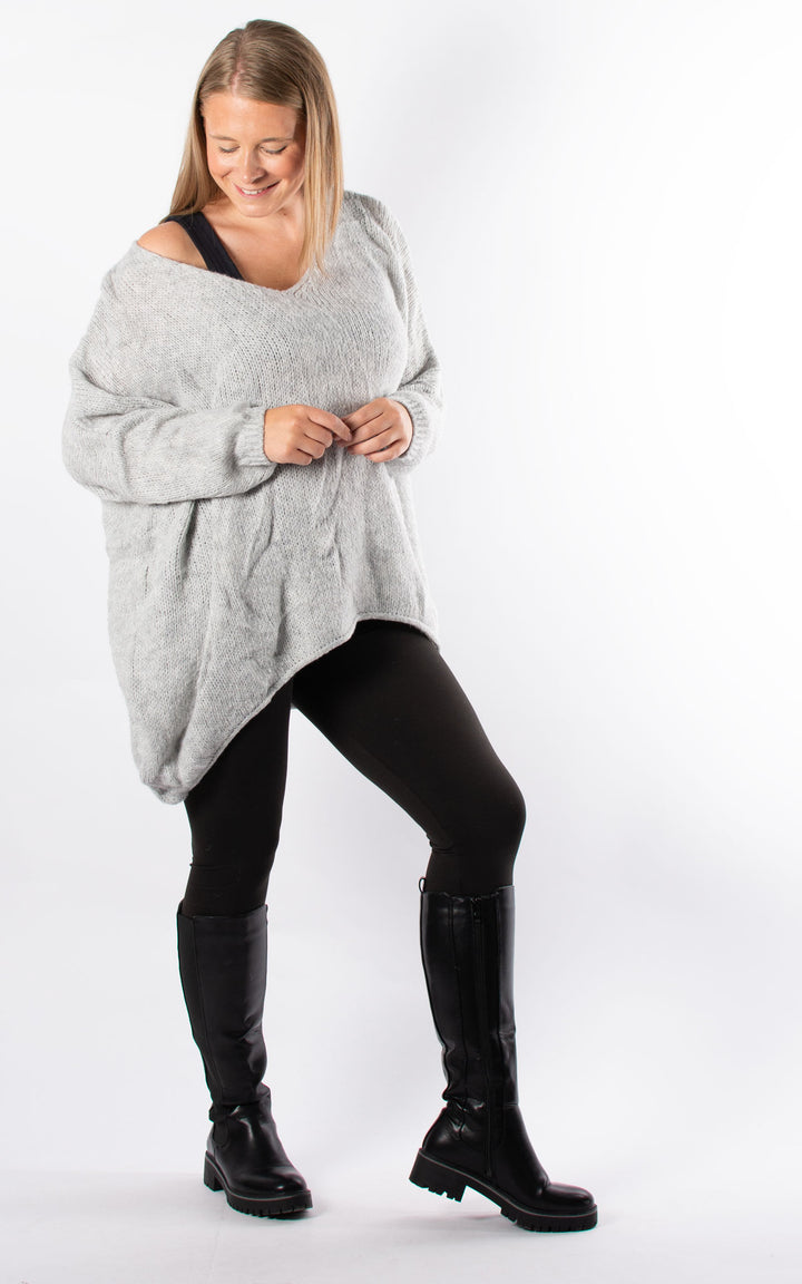 Kathleen Slouch Knit | Grey
