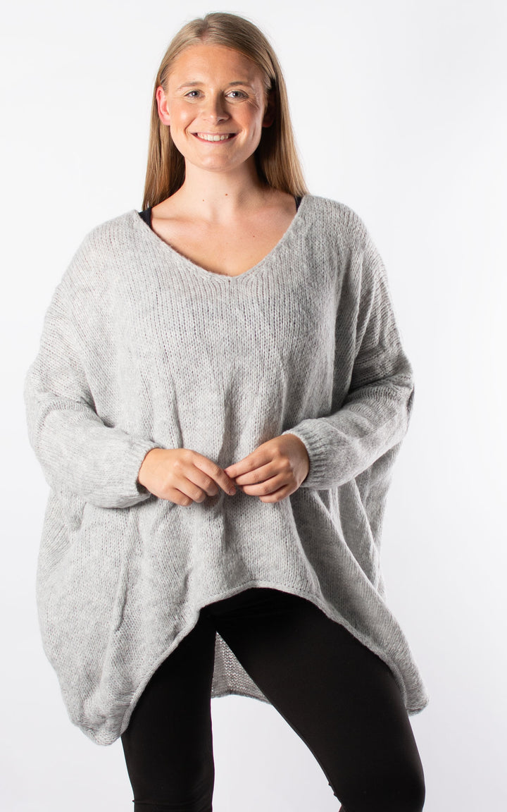 Kathleen Slouch Knit | Grey