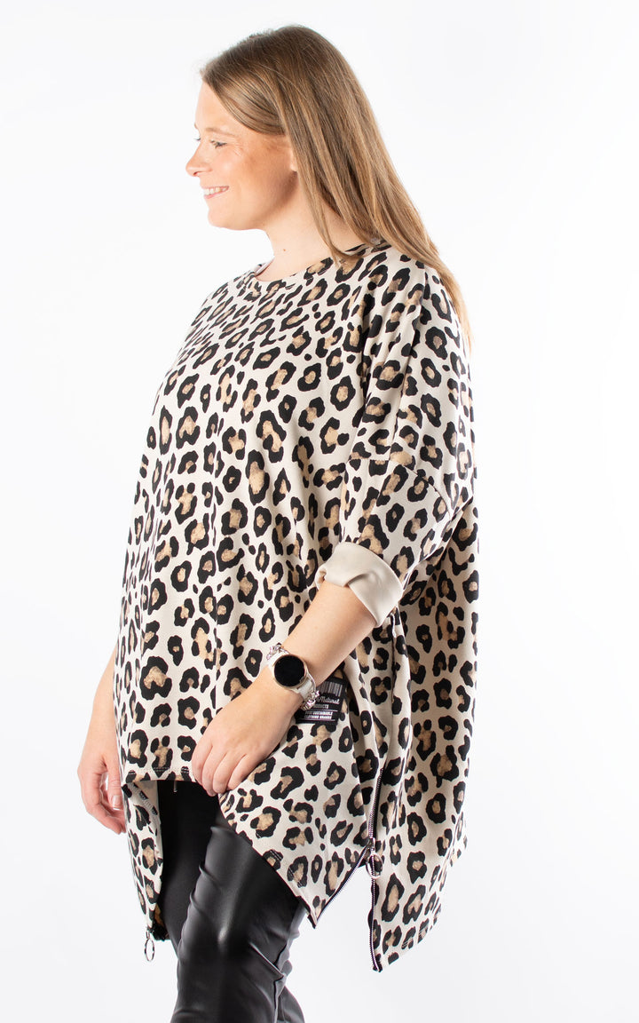 Keeley Tunic | Leopard | Beige