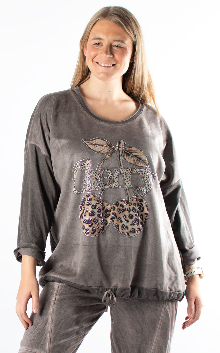 Linda Cherry Top | Coffee