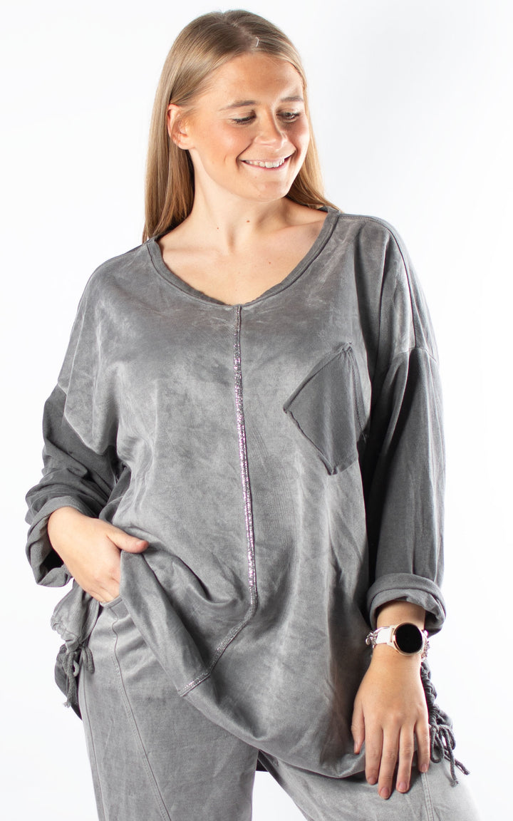 Linda Top | Grey