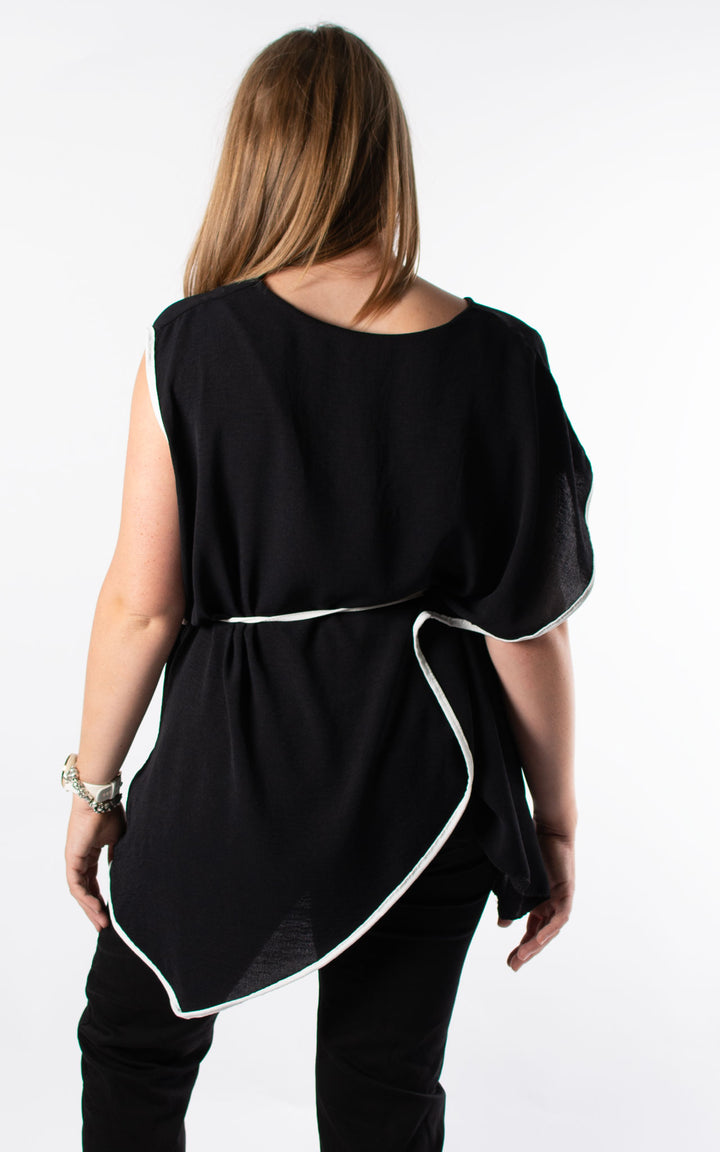 Lindsey Wrap Top | Black