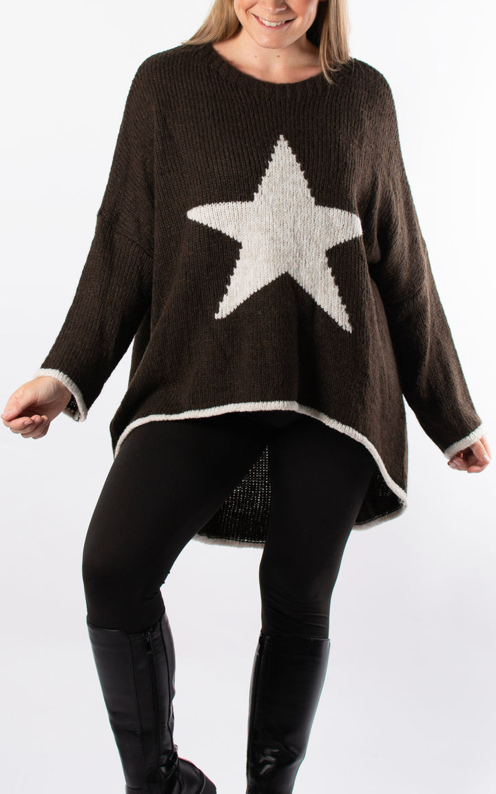 Lisa Star Knit | Chocolate