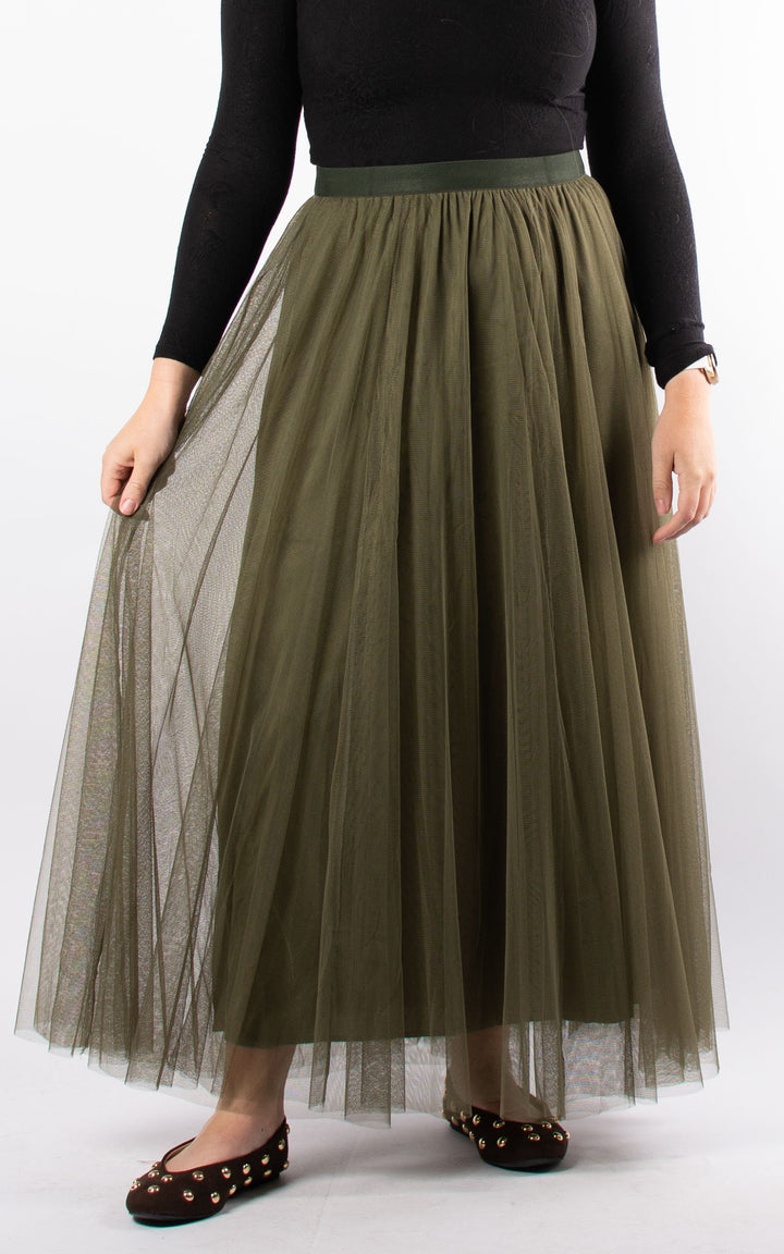 Mesh Tutu Skirt | Khaki