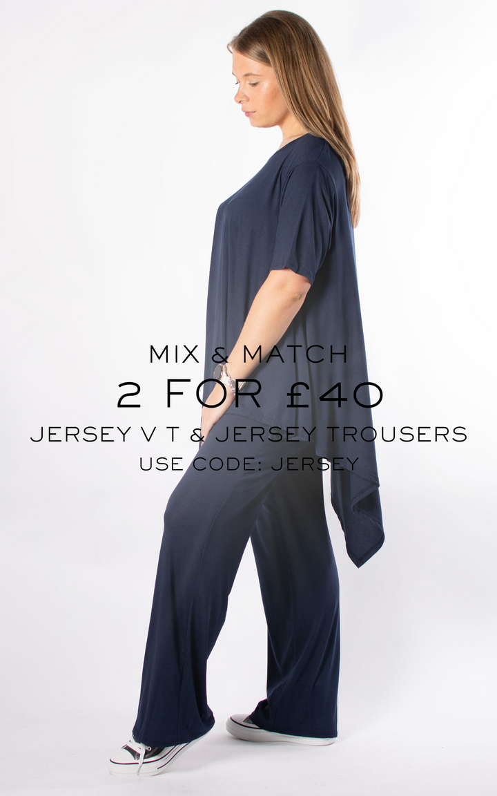 Jersey Trousers | Navy