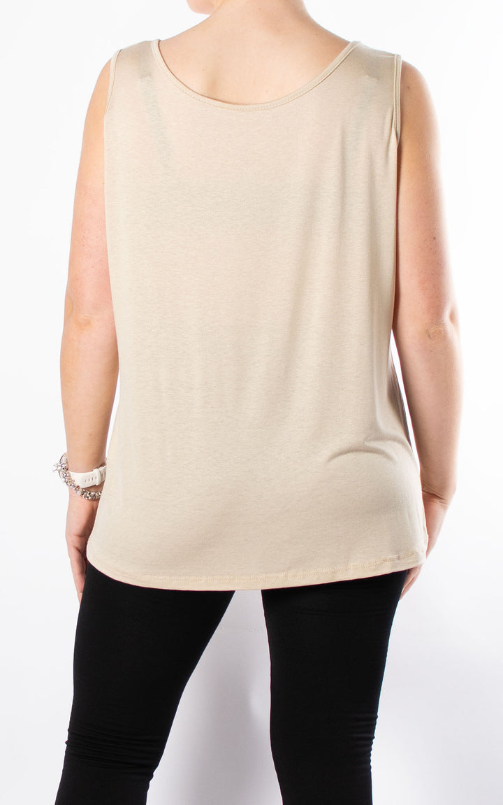 Ruth Basic Vest | Beige
