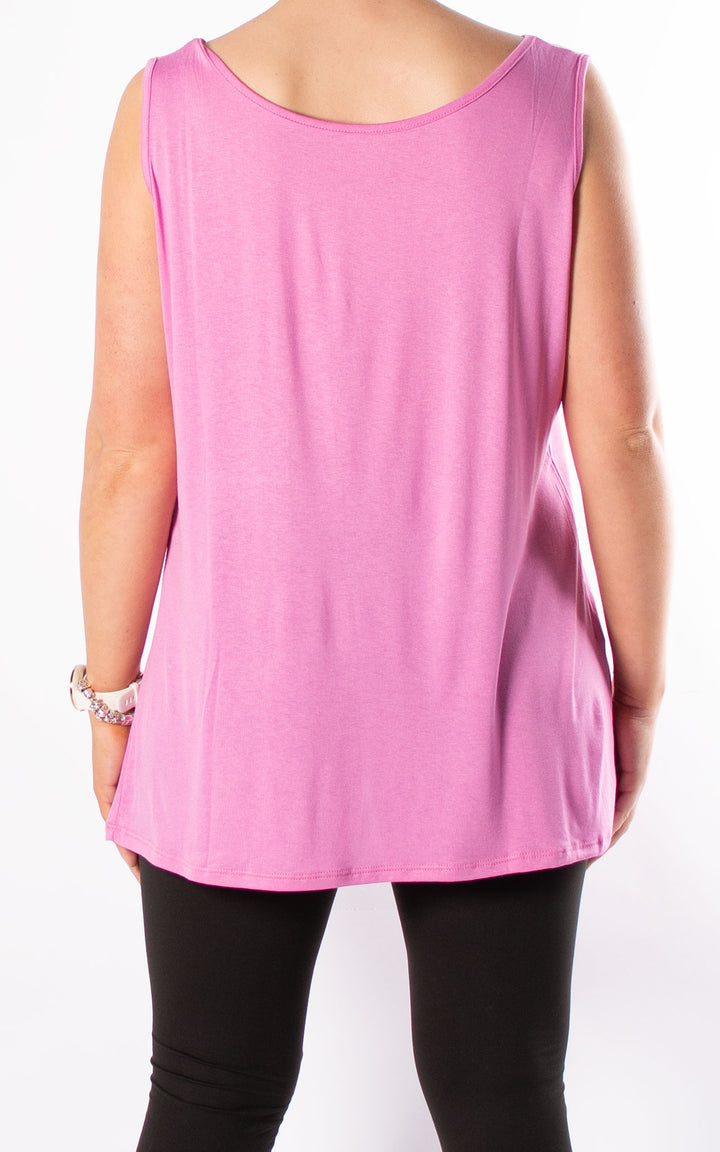Ruth Basic Vest | Candy Pink