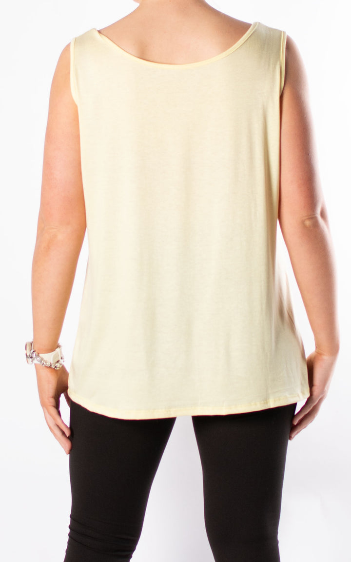 Ruth Basic Vest | Lemon