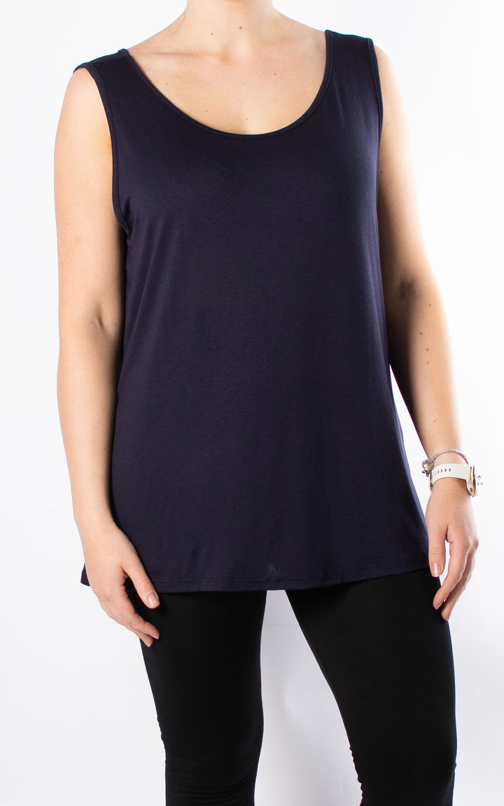 Ruth Basic Vest | Navy