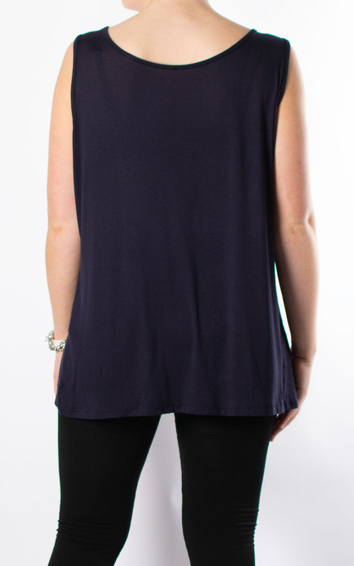 Ruth Basic Vest | Navy