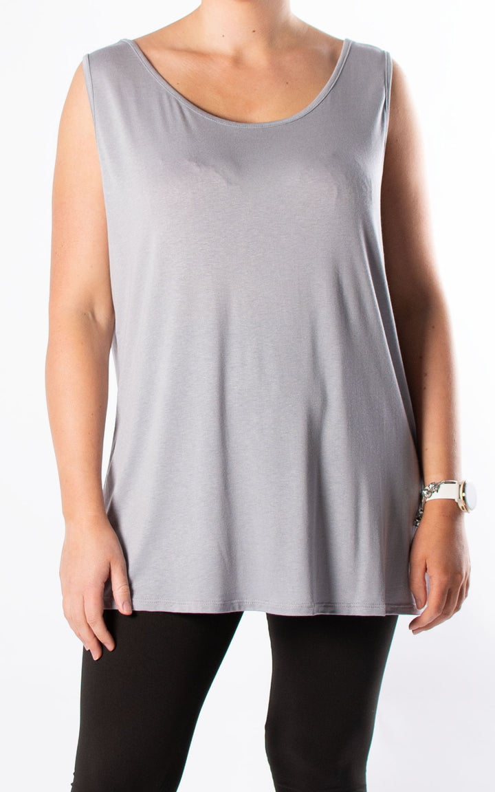 Ruth Basic Vest | Pale Grey