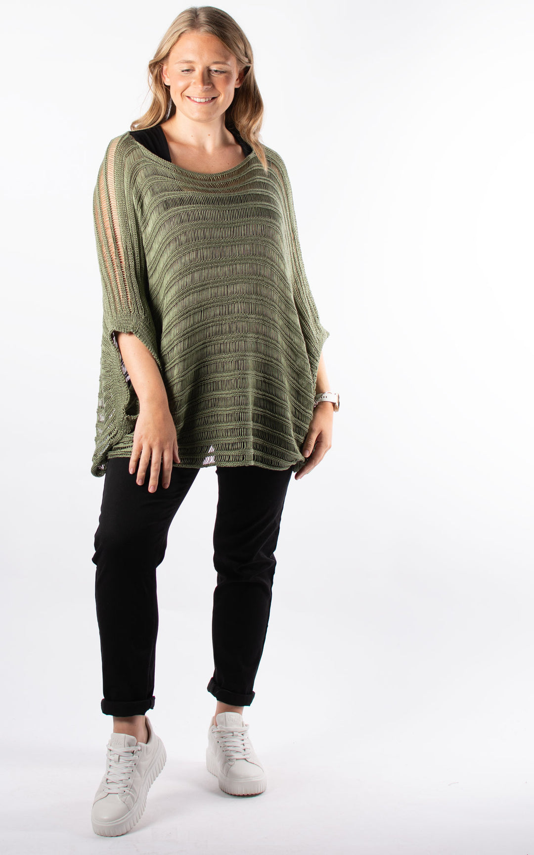 Sally Ladder Jumper | Khaki