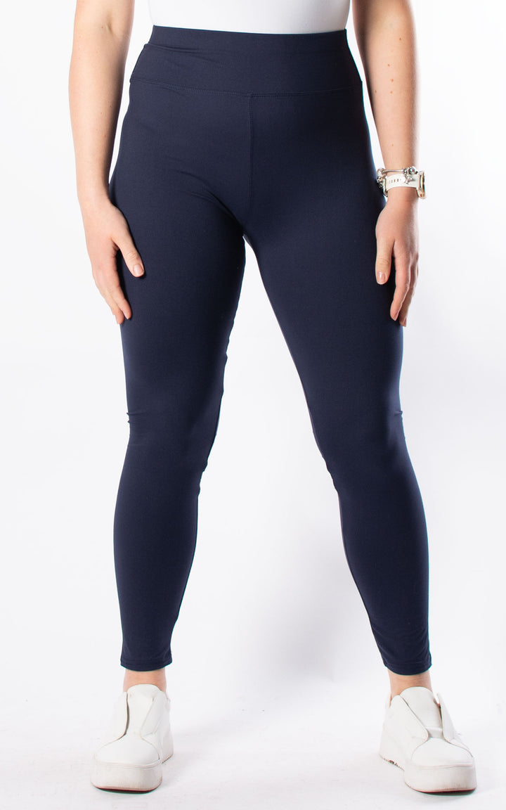 Straight Leg Leggings | Navy