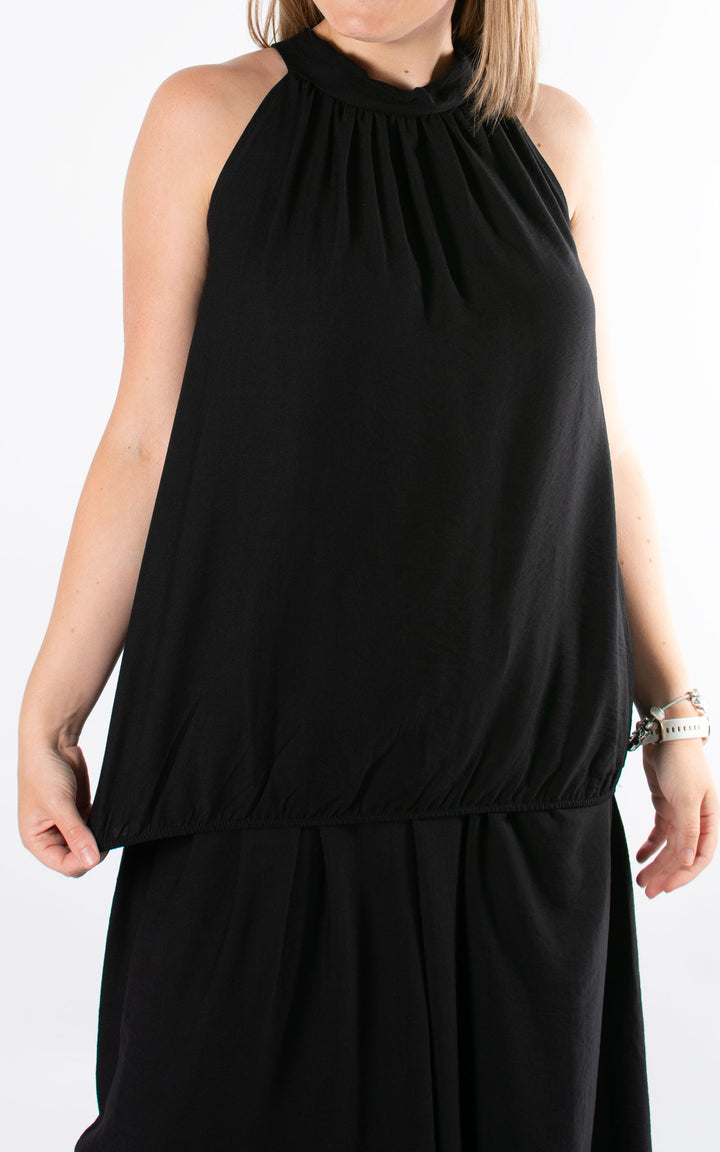 Tara Halterneck Top | Black