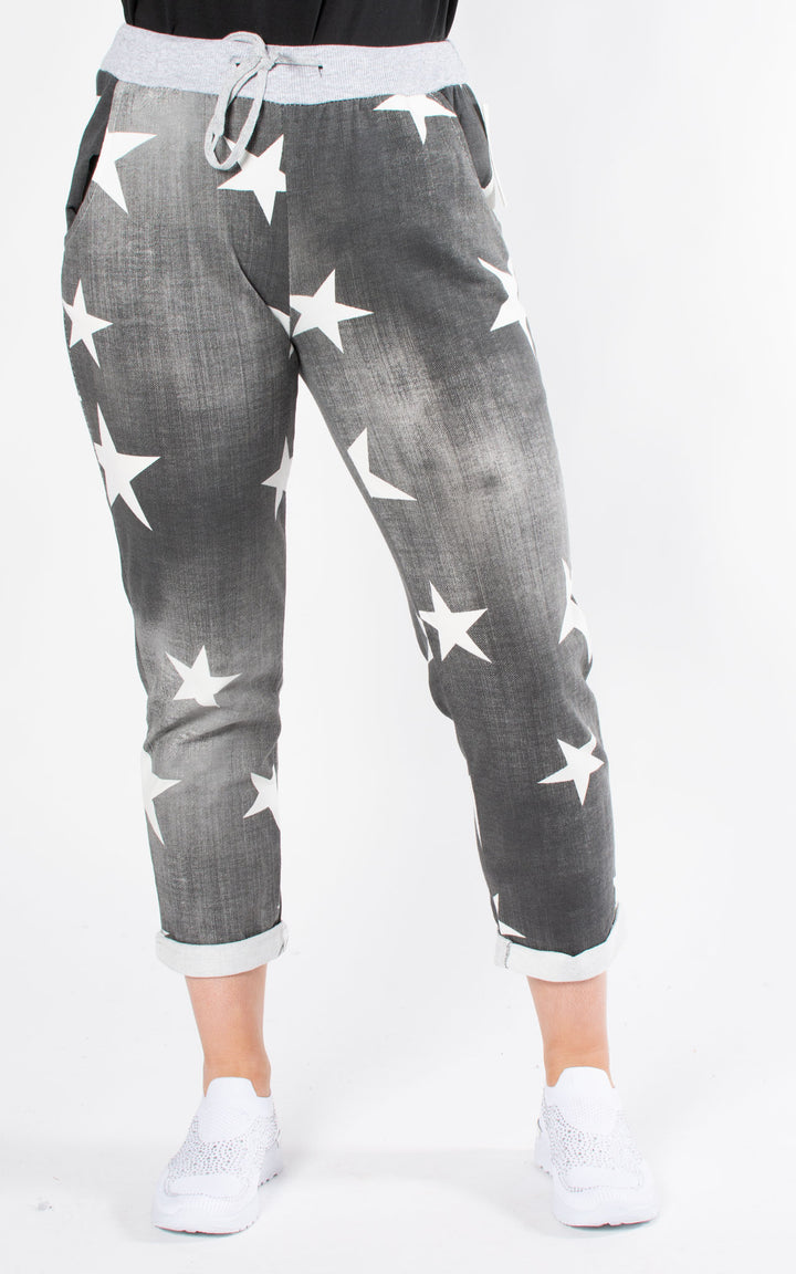 Dark Grey Star Jogger