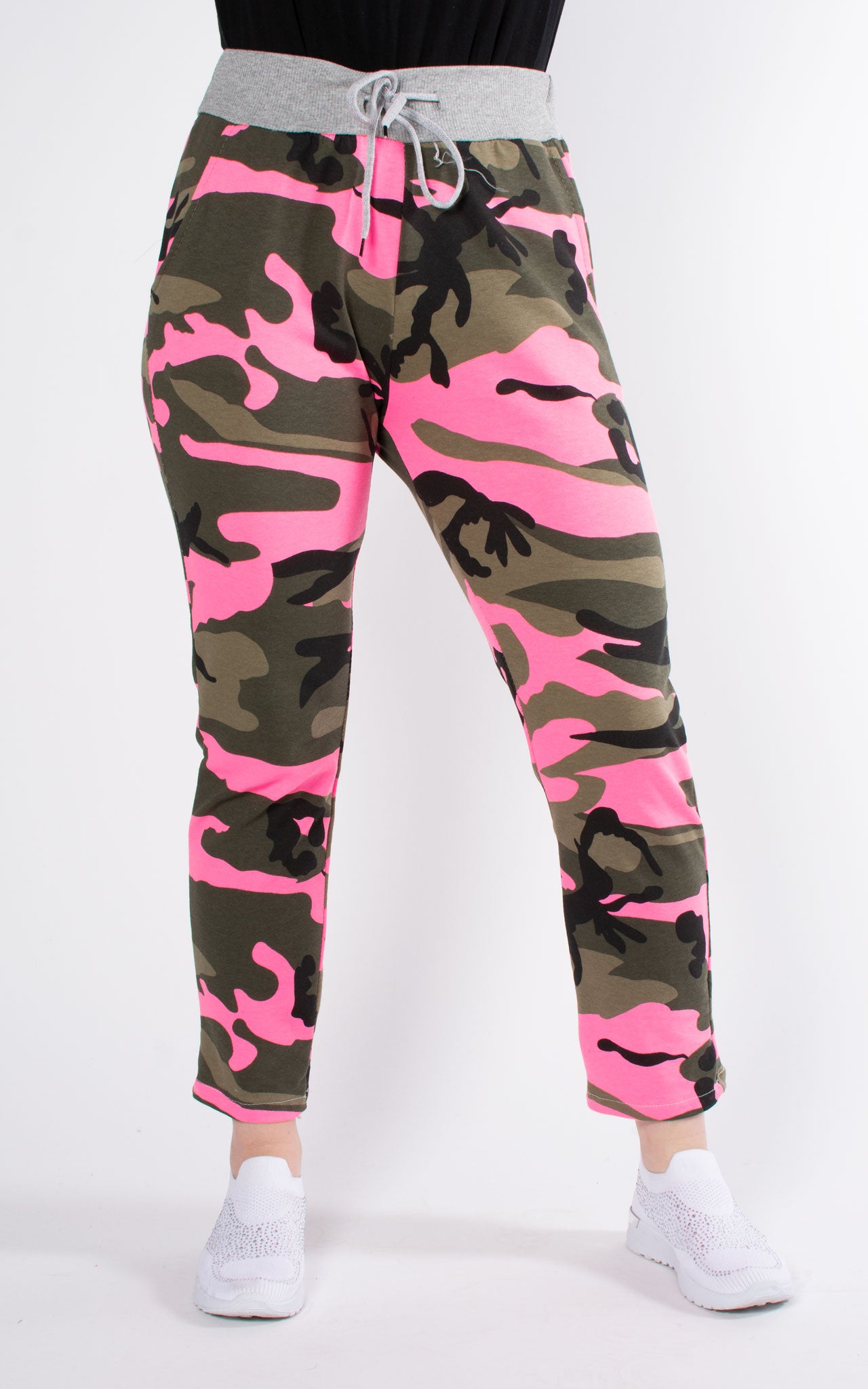 Womens Colorful Camo Joggers 36 Point Pants Womens Large Orange
