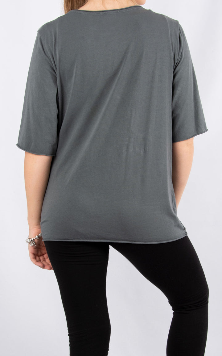 Tanya Basic T | Charcoal