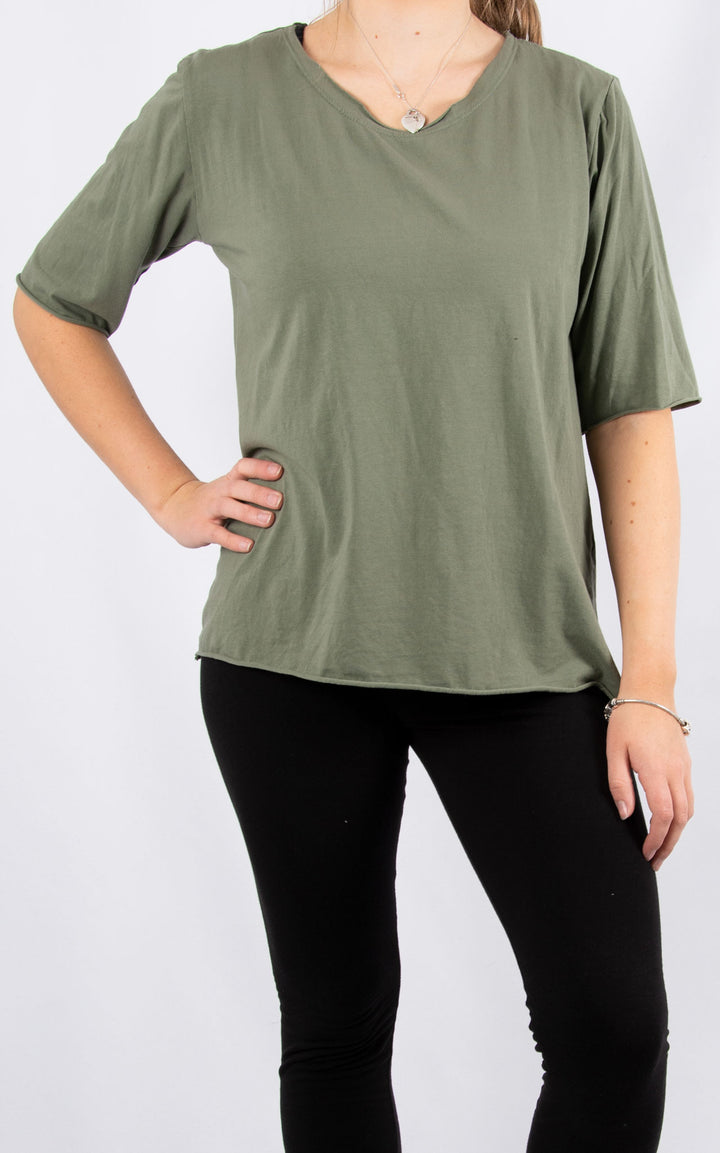 Tanya Basic T | Khaki