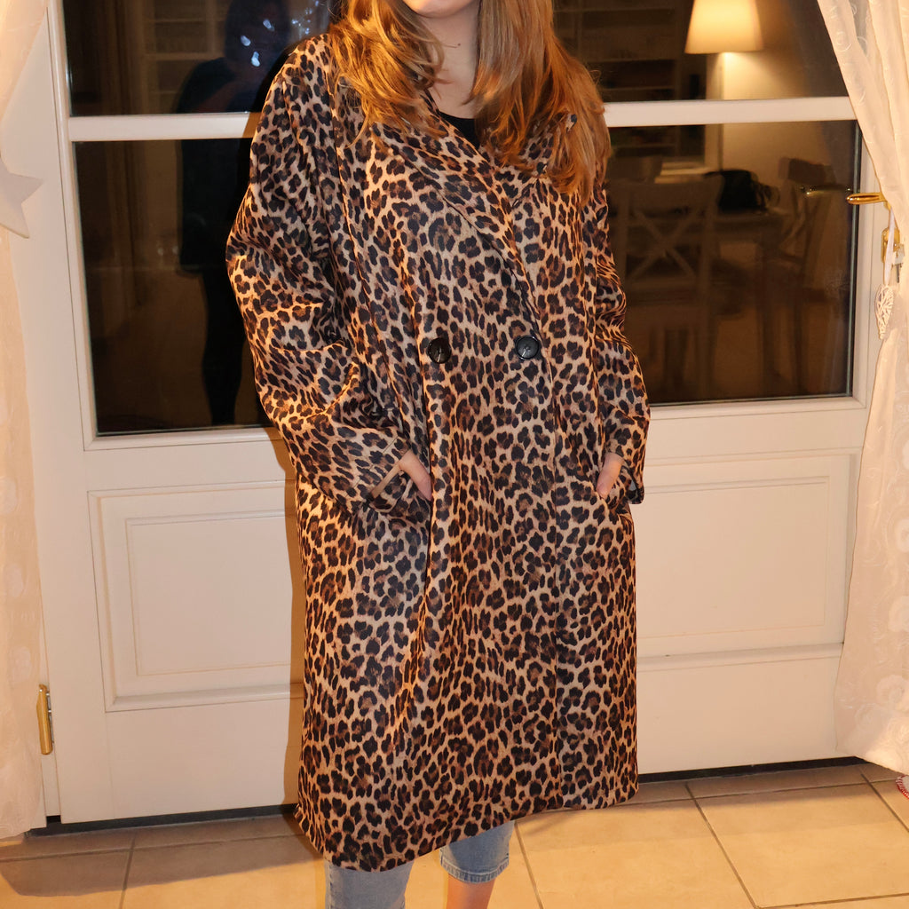 Leona Leopard Print Coat