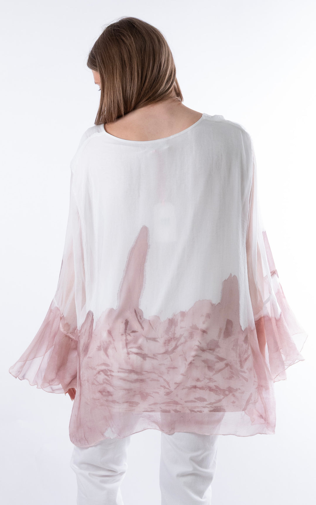 Ada Flared Button Top  | Dusky Pink