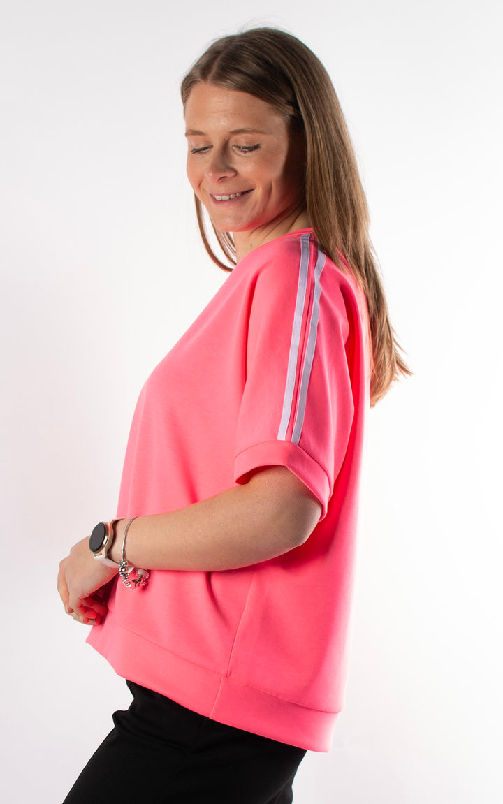 Addie Scuba T | Hot Pink