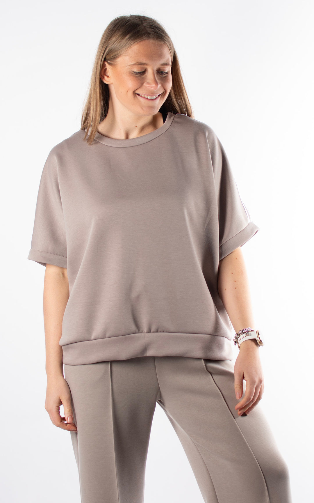 Addie Scuba T | Taupe
