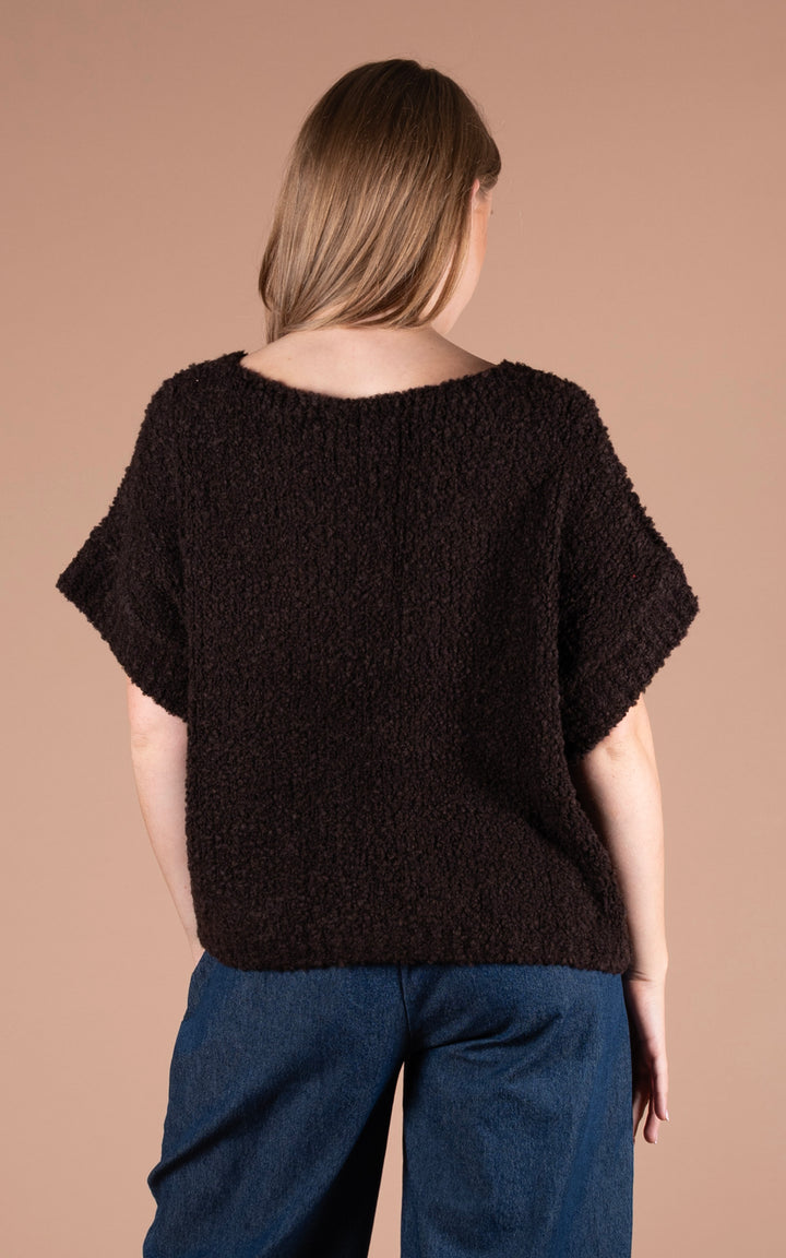 Aila Crop Jumper | Chocolate