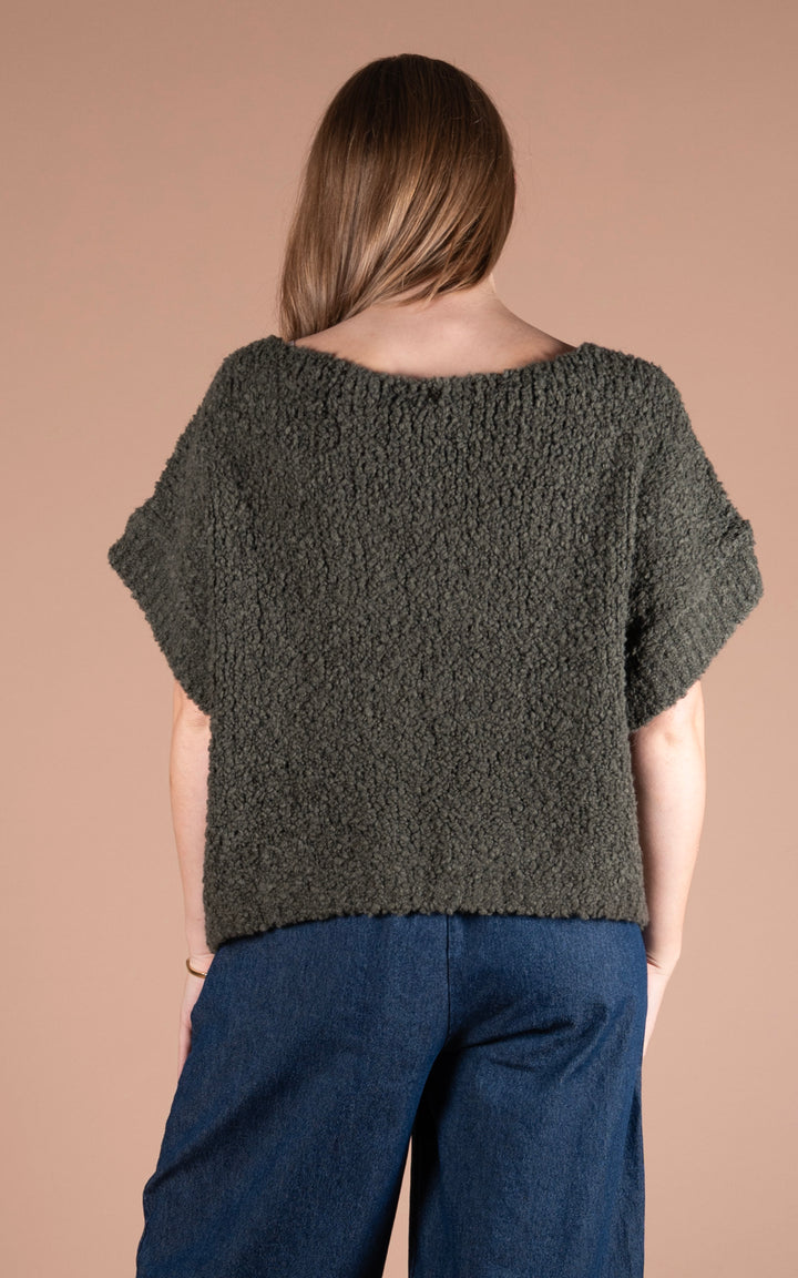 Aila Crop Jumper | Khaki