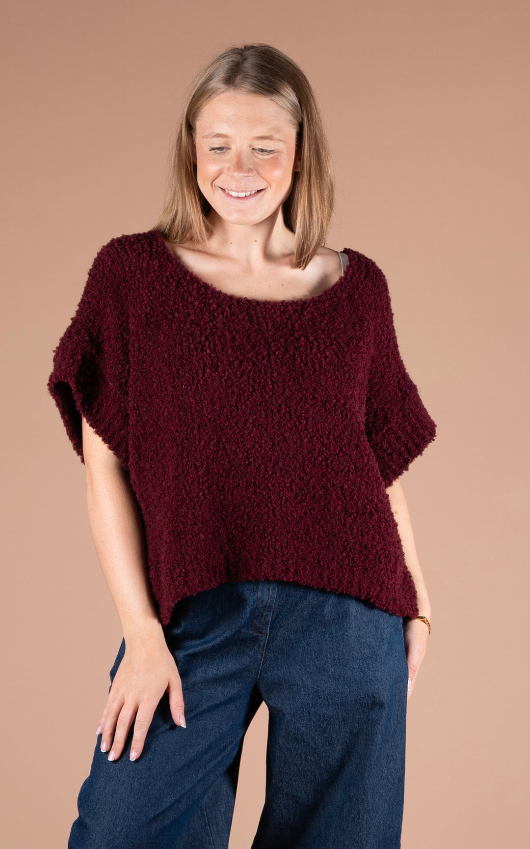Aila Crop Jumper | Plum