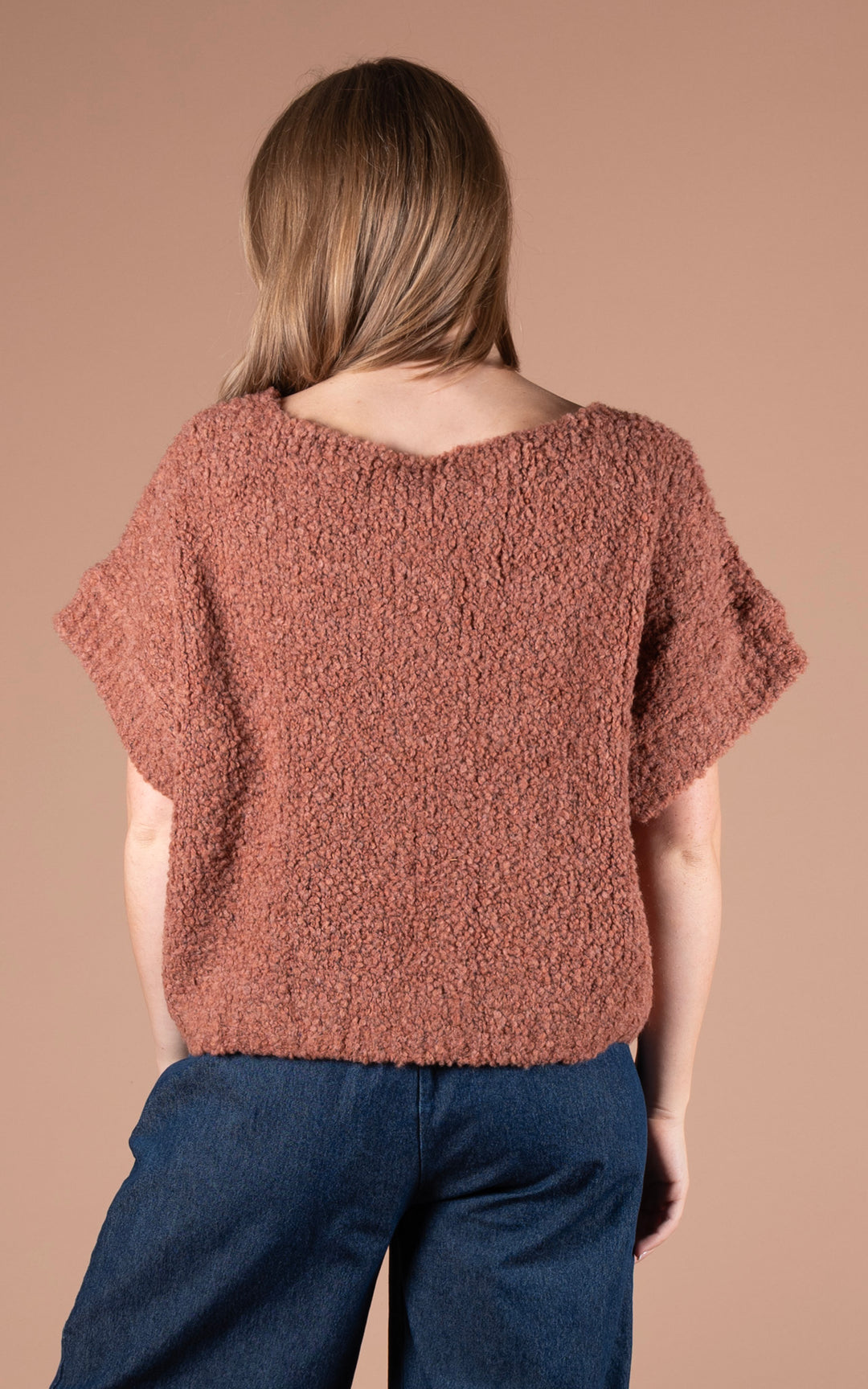 Aila Crop Jumper | Rust