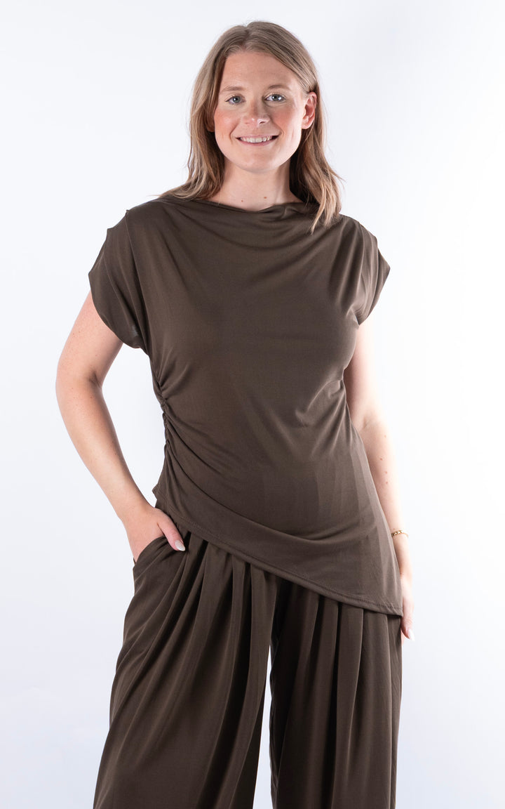 Alana Top | Chocolate