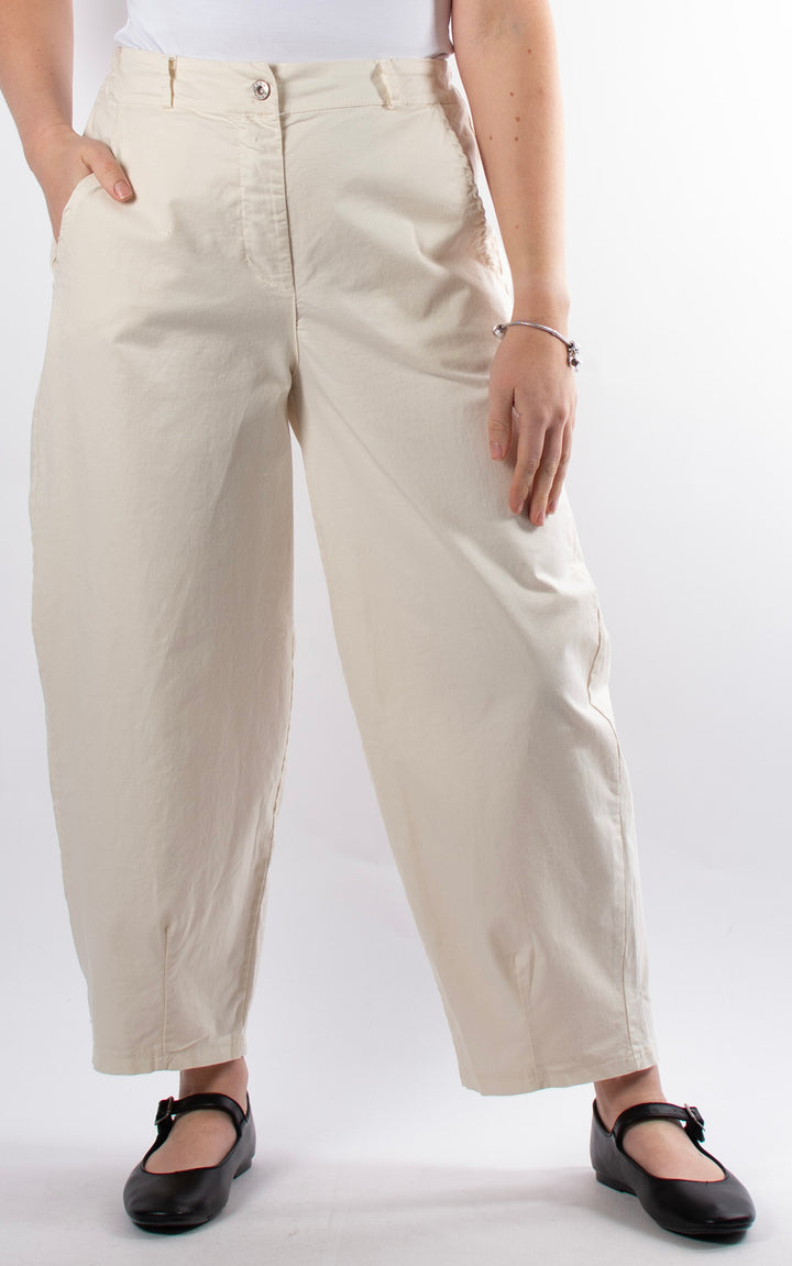 Alanya Barrell Trouser | Cream
