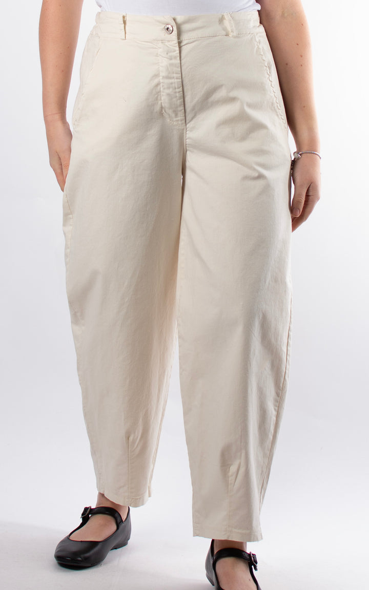 Alanya Barrell Trouser | Cream