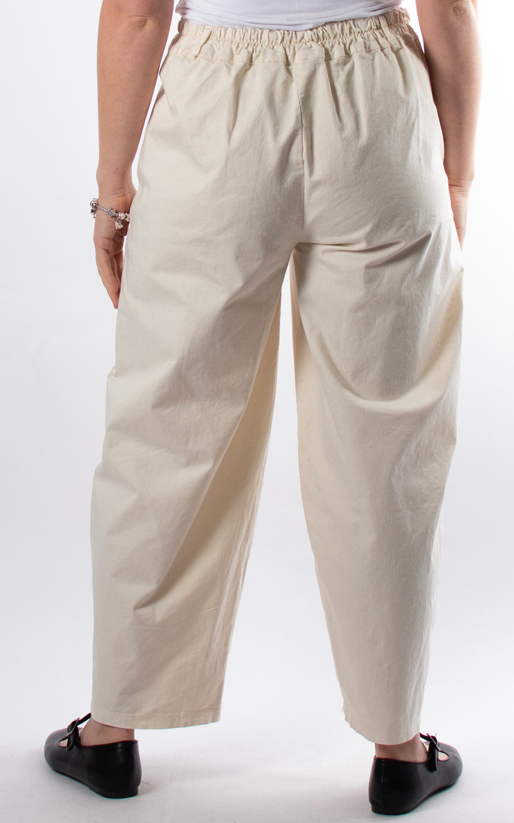 Alanya Barrell Trouser | Cream