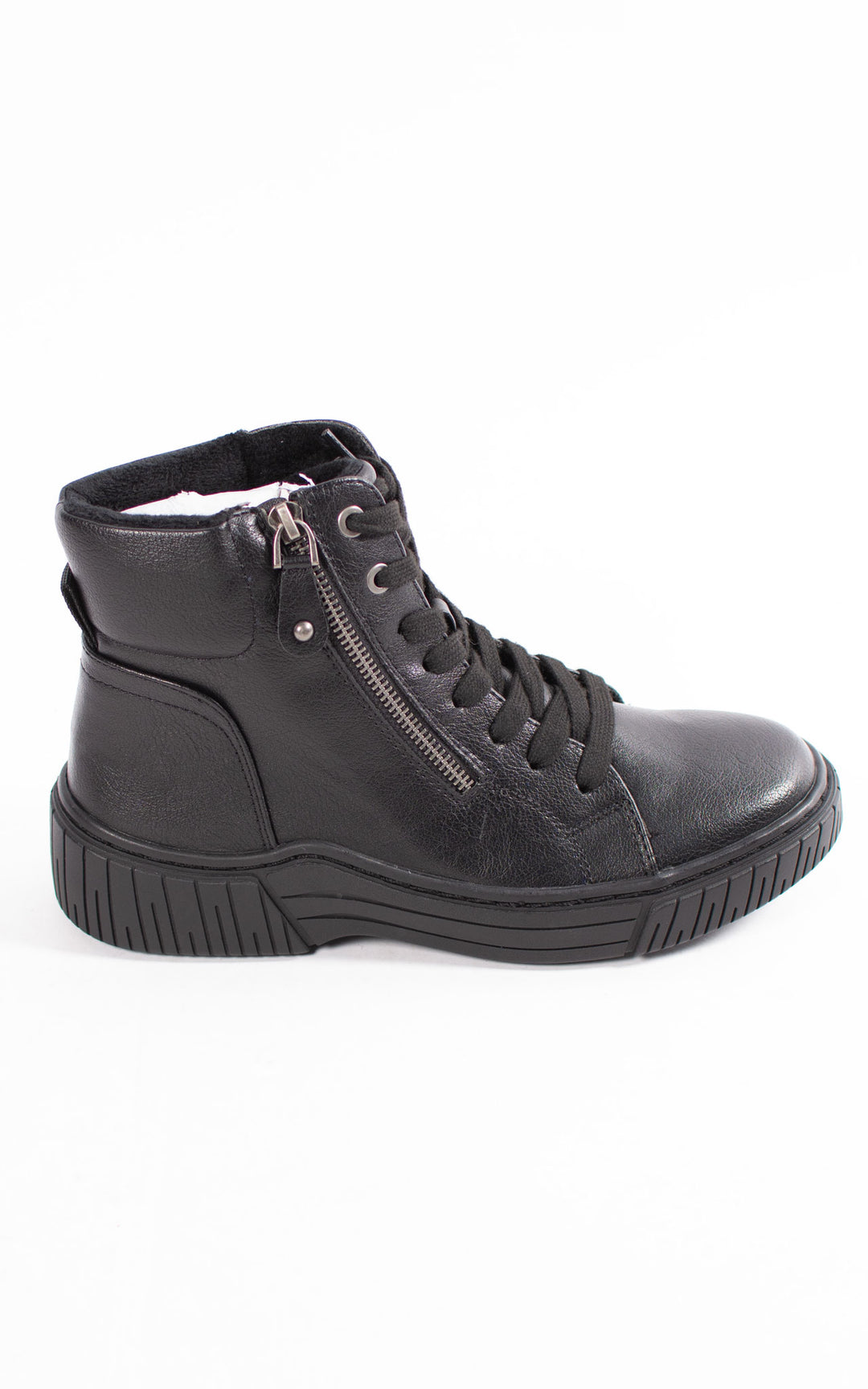 Ally Lace Up Ankle Boots | Black