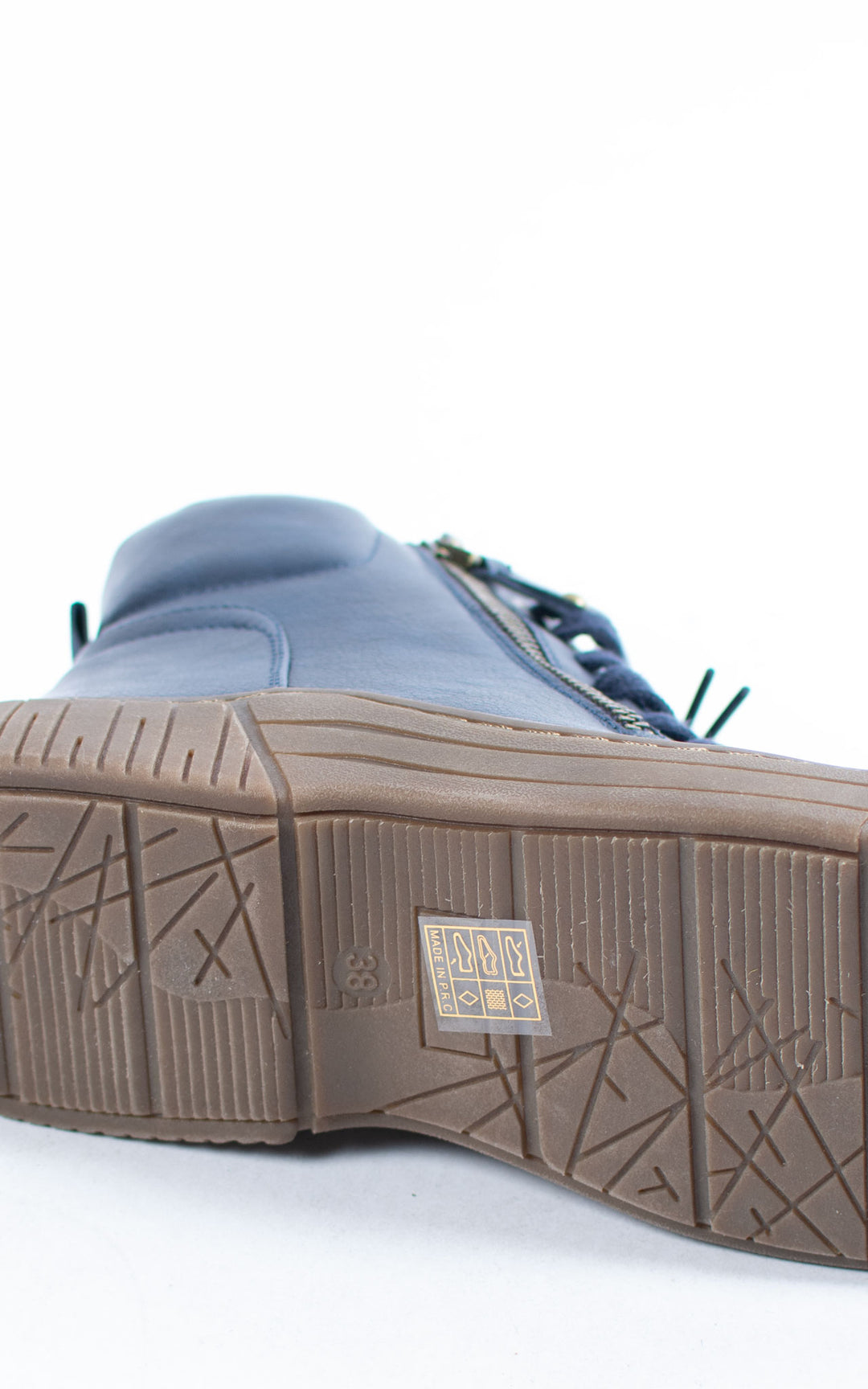 Ally Lace Up Ankle Boots | Navy