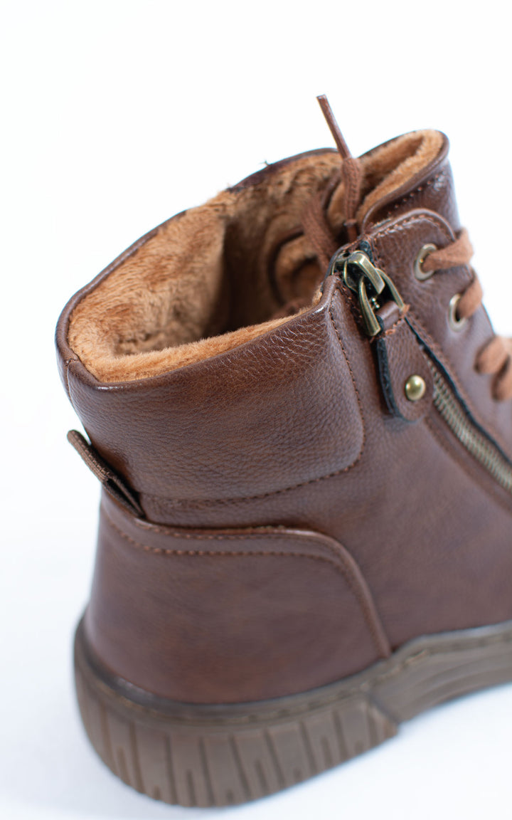 Ally Lace Up Ankle Boots | Tan